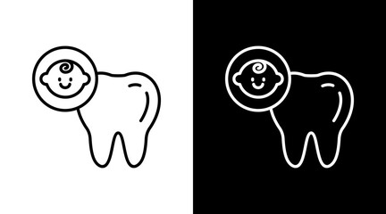 Pediatric Dental Icon For Design Elements