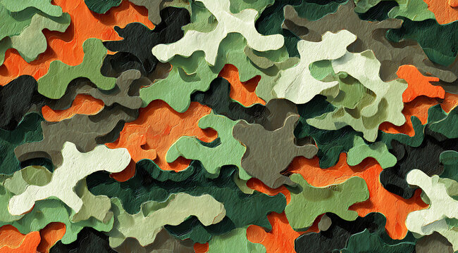Japanese armed force flecktarn camouflage fabric texture background

