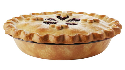 Isolated berry pie pastry, a sweet dessert, food photography, pastry crust, sweet filling