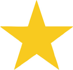 Obraz premium Bright yellow star graphic design element for modern creative projects, advertisements, and festive occasions, symbolizing success and celebration.