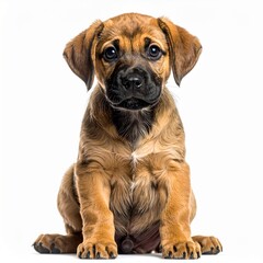 Obraz premium Mischlingswelpe mit großen Augen