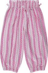 Obraz premium Pink striped pants with white dots for kids