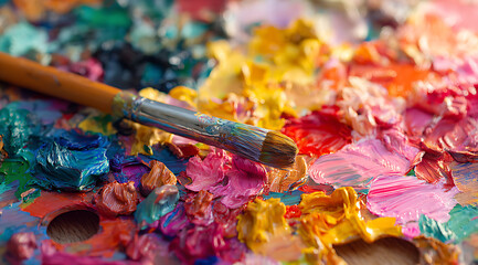 Obraz premium Amazing Abstract Colorful Scene in a Hidden Fantasy World - Abstract Background Texture