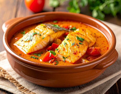 Moqueca Capixaba mit Fisch und Gem&uuml;se