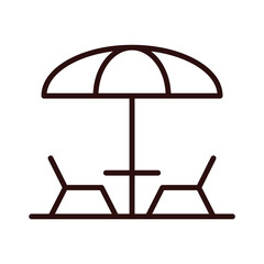 Relaxing outdoor seating area