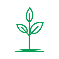 Growing plant illustration