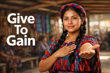 International Womens Day 2026 woman in cultural attire extending hand © dvoevnore