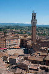Naklejka premium Siena la città del palio
