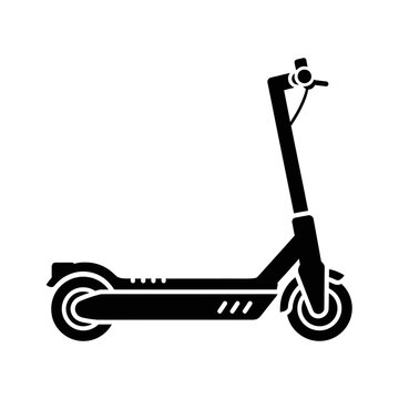 Electric Scooter Icon &ndash; E-Scooter Urban Transport Symbol for Mobility & Smart City Design