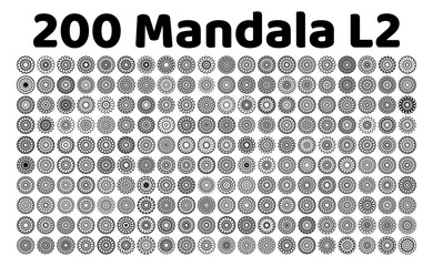 various mandala collections - 200 set yoga pattern