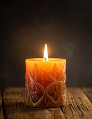 Kerzenlicht mit unscharfem Hintergrund