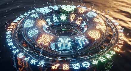 abstract background with globe