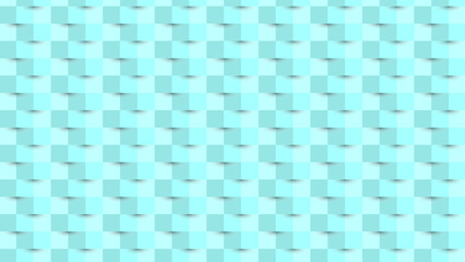 Abstract Cyan Wall Block Pattern Background with Soft Shadow