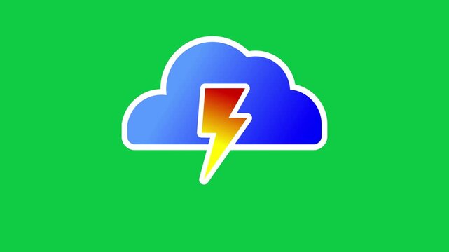 cloud and tunder animation