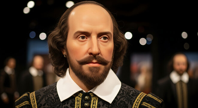 William Shakespeare wax figure in Berlin, Germany's Madame Tussauds museum