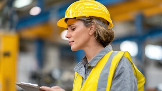 Focused Engineer: An engineer, embodying diligence and expertise, engrossed in critical observations on the construction site, highlighting the precision and attention to detail.