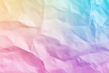 Obraz premium Colorful gradient of crumpled paper with warm and cool tones