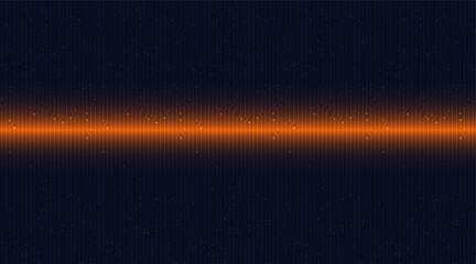 Orange Light on Circuit Technology Background,Digital and electronic Concept design,Vector illustration.