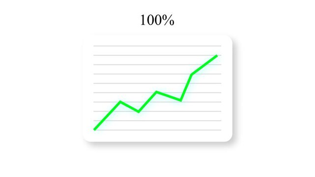 Financial Data Charts and Market Statistics Motion Graphics on Transparent Background