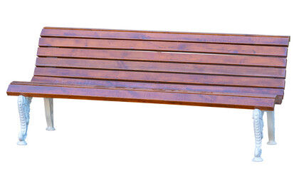  Park Bench Isolated on White