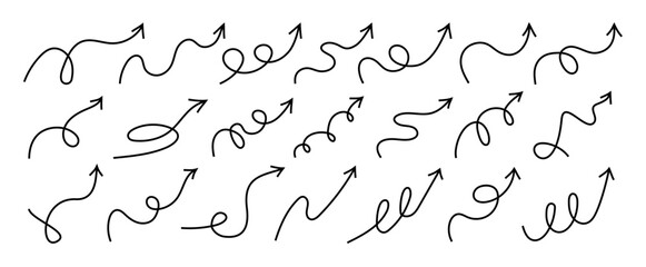 Set of line bounce jump arrows vector illustration © Anastasiia