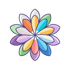 Fototapeta premium Macro View Of Flower Petals In Color Trend Hues Color Trend Stock Illustration 