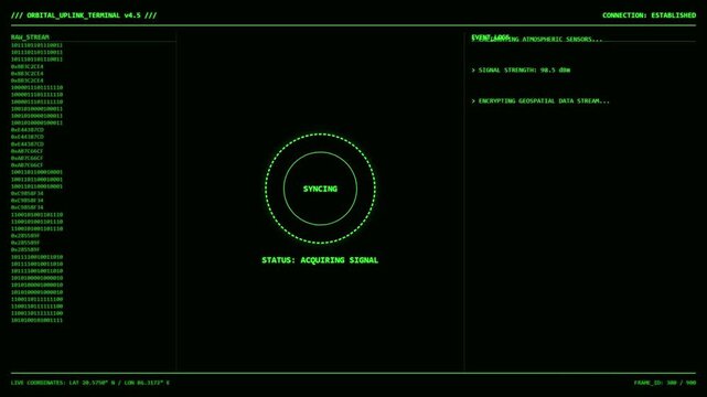 Futuristic System Boot Sequence Animation | Green Tech Terminal UI Loading Screen.	