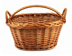 Obraz premium Handcrafted Rattan Storage Basket for Home and Garden Organization