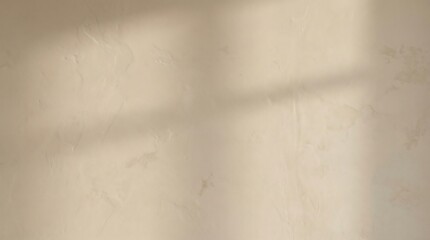Soft Textured Cream Wall with Warm Natural Window Light Shadows and Subtle Speckles