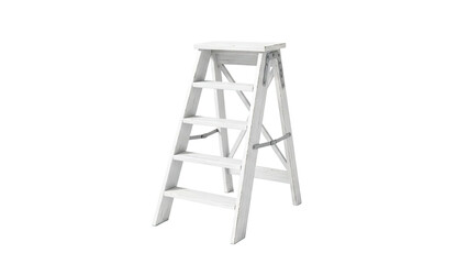 Distressed White Wooden Step Ladder
