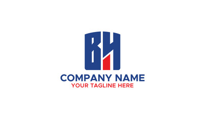 Letter BH logo design, Template, Logo design