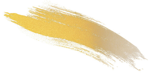 Golden Brush Stroke Texture on Black Background