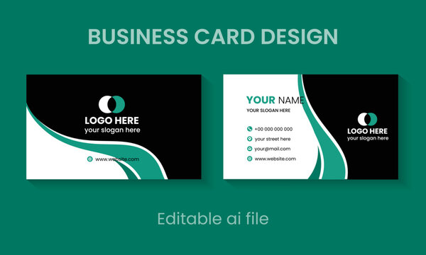 Modern Professional Business Card Design &ndash; Clean Corporate Minimal Template