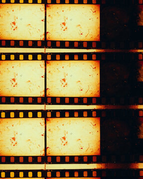 Medium format color film frame. Blank large format blank film negative or picture frame, free photo space.	