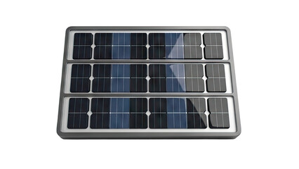 Close-up of a modern, multi-panel solar array