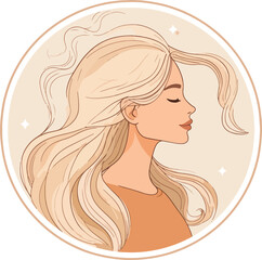 woman with long hair