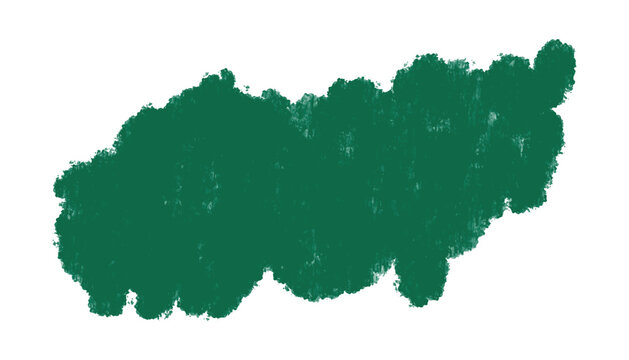 Watercolor green stroke with brush texture isolated on white background. Minimalistic hand-painted illustration. Aqua watercolor splash and brush stroke for decoration. Scraped green background