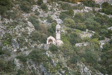 Orthodox Church of Our Lady of Health in Kotor, Montenegro. An ancient Orthodox church of the 15th century.