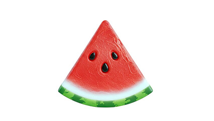 Slice of Watermelon with Seeds