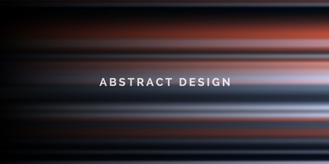 Blue and red high-speed background. Movement light trails effect on black abstract background. Wide technology banner with glowing blue and red light motion effect. Vector illustration