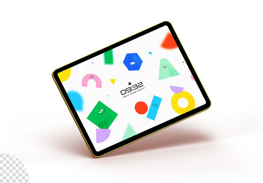 Tablet Screen Mockup Isolated