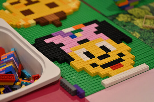 Multicolored Lego blocks	