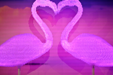 Naklejka premium LEGO flamingo