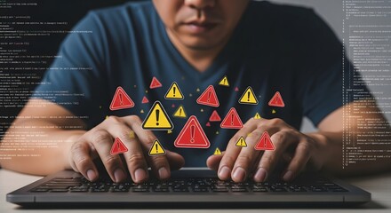 Cybersecurity threat detection hacker attack data breach alert system vulnerability management online safety