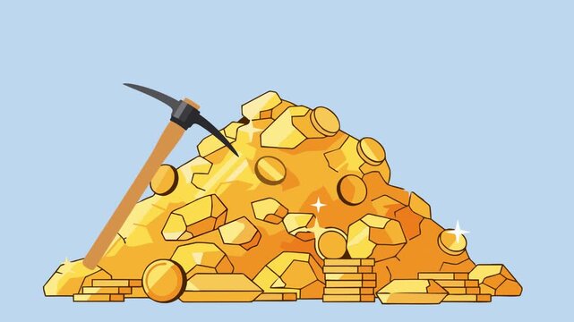 An illustration of various industrial tools on a blue background