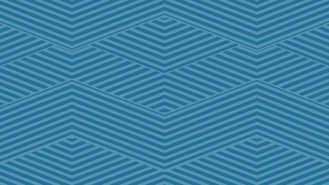 Seamless blue geometric chevron pattern abstract background with parallel lines and zig zag
