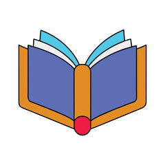 Colorful Book Vector Illustration Art