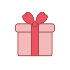 Valentine Day Heart Icon Set Collection in Flat Line Style