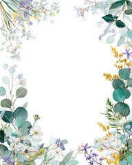 Spring blossoms create a beautiful botanical frame for Easter celebrations