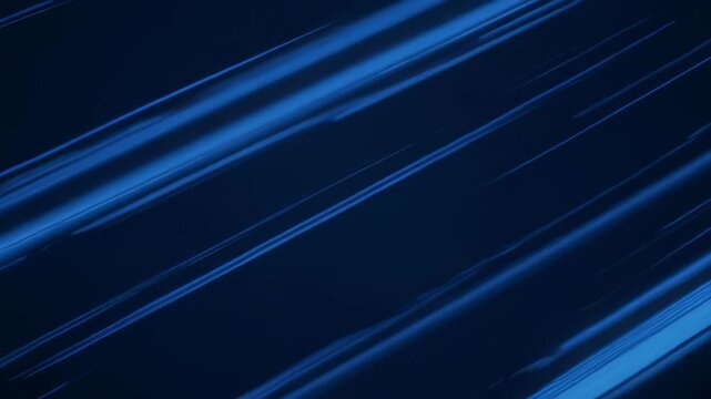 Abstract dark blue background with diagonal glowing light streaks